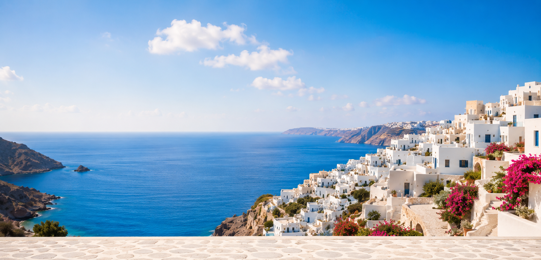 Paisaje de Santorini